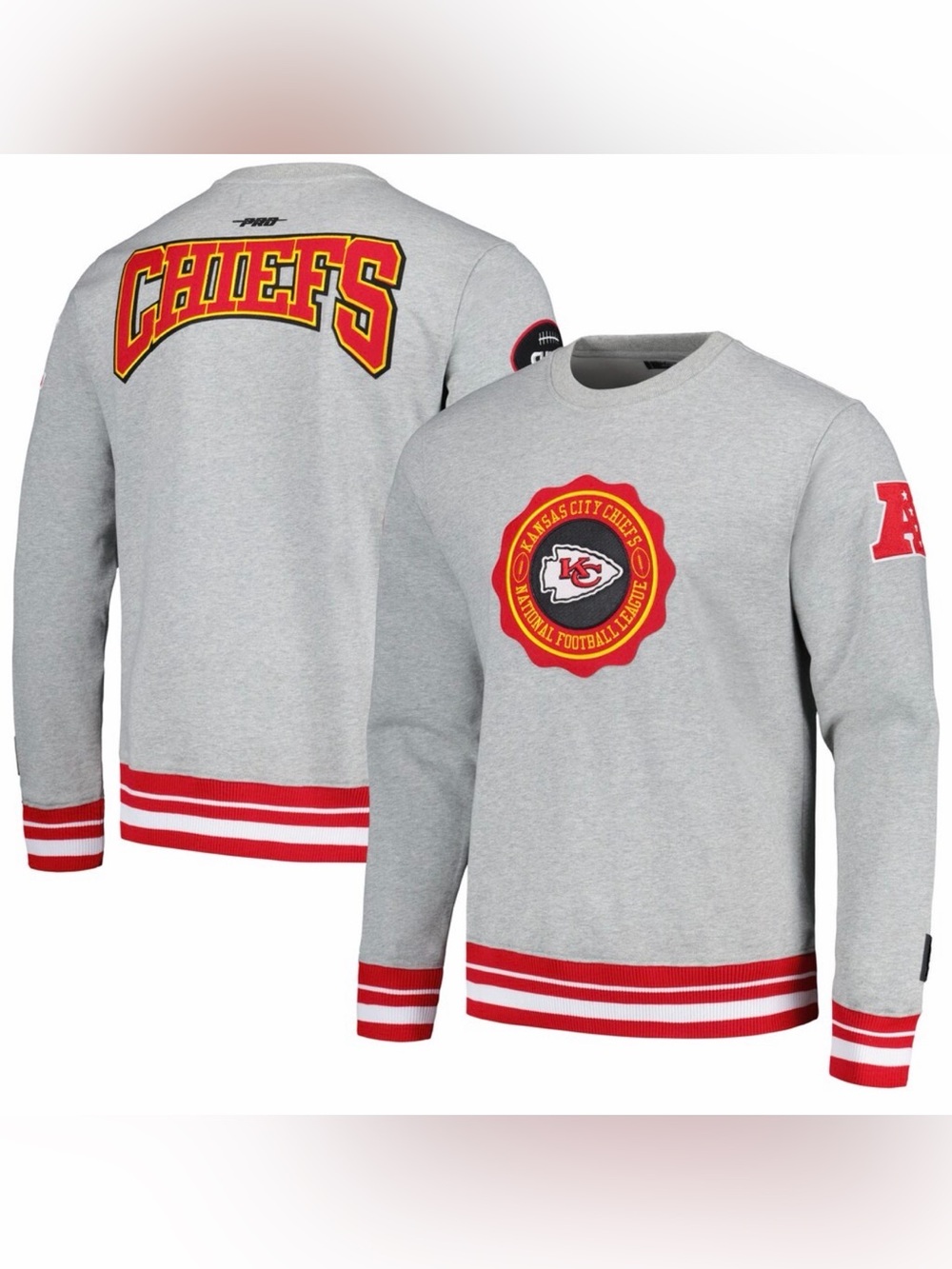 Pro Standard Kansas City Chiefs Crest Emblem Pullover Sweatshirt
